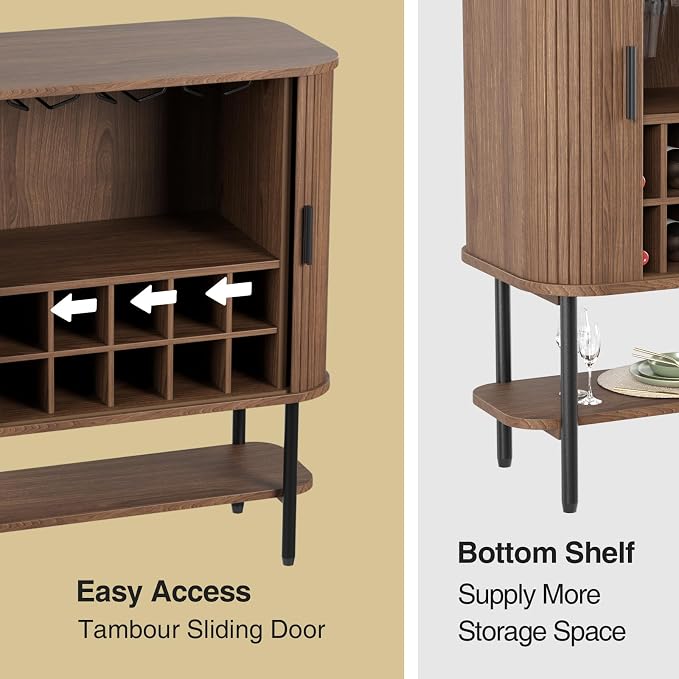 FiveWillowise Coffee Bar Cabinet - Image 6