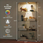 IDEALHOUSE Tempered Glass Display Cabinet - Image 2