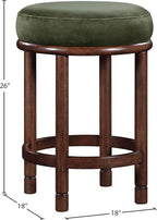 Meridian Furniture 978Green-C Monette Collection Art Deco Counter Stool - Image 3