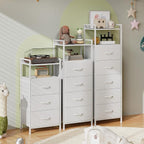 Somdot Tall Dresser for Bedroom, 5 Drawers Nightstand Vertical Storage Tower - Image 8
