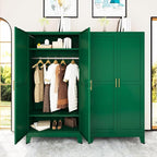 71 "Metal Armoire Wardrobe Closet, Steel Clothing Storage Cabinet by erosoei