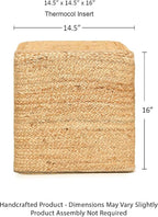 REDEARTH · Cube Pouf Foot Stool Ottoman - Image 3