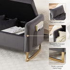48" End of Bed Bench, Modern Storage Benches - Image 5