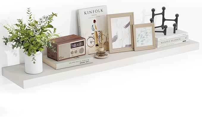 Acovy 48 Inch Floating Shelves, Wooden Shelves by Acovy