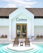 Ciokea Outdoor Chaise Lounge Chair Set of 2, Patio Lounge Chairs - Image 2