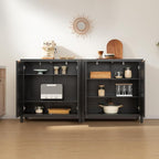 SICOTAS Rattan Sideboard Buffet Storage Cabinet - Image 6