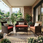 GarveeHome Modern 4-Person Outdoor Bistro Set - Image 8