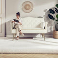 oaaktu Small Velvet Loveseat Sofa by Unknown