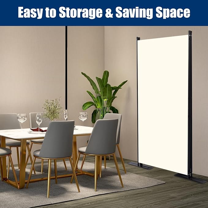 Room Divider 6FT Portable Room Dividers and Folding Privacy Screens, 3 Panel - Image 4