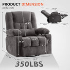 Swivel Rocker Recliner Chair - Image 2