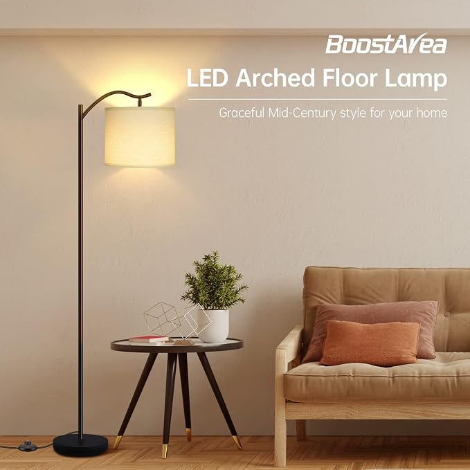BoostArea Modern LED Arched Floor Lamp - Image 2