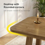 39.4" Solid Bamboo Entryway Console Table, Sofa Table Behind Couch, Narrow - Image 6
