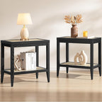 SICOTAS Rattan Nightstands Set of 2 by SICOTAS