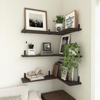 WOPITUES Wood Floating Shelves Set of 6, Shelves - Image 5