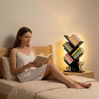 Godferyxin Bookshelf with Liting, Small Bookshelf LED and Desktop Book Shelf - Image 6