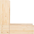 Linon Harris Unfinished Wood Backless Nook - Image 15