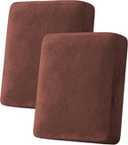 H.VERSAILTEX Velvet Stretch Couch Cushion Cover Plush Cushion Slipcover by HVERSAILTEX