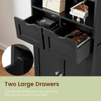 Iwell Tall Storage Cabinet, Bathroom Cabinet - Image 9