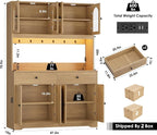 HIFIT 71" LED Kitchen Pantry Cabinet - Image 3