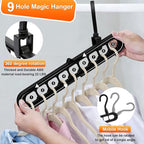 Magic Space Saving Hangers, 7 Pack Multi-Functional Closet Organizers and - Image 4