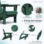 SERWALL Adirondack Chair with Cup Holders - Image 4