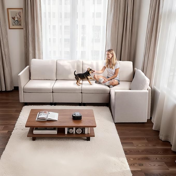 VEVOR Modular Sectional Sofa, Modern 5-Seater Modular Sofa - Image 8