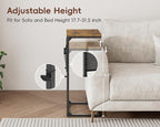 Vagusicc C-Shaped End Table Set of 2, Adjustable Height Side Table - Image 4