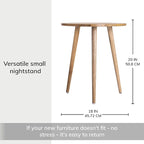 MH London Bond Wooden Triangle End Table - Image 3
