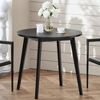 HOOBRO Bamboo Dining Table, Round Dining Table by HOOBRO