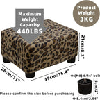 CAROLMADE Small Foot Stool Ottoman Footstool - Image 3