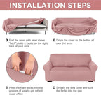 Peryiter 3 Pcs Couch and Loveseat Covers Set Sofa Cover - Image 3