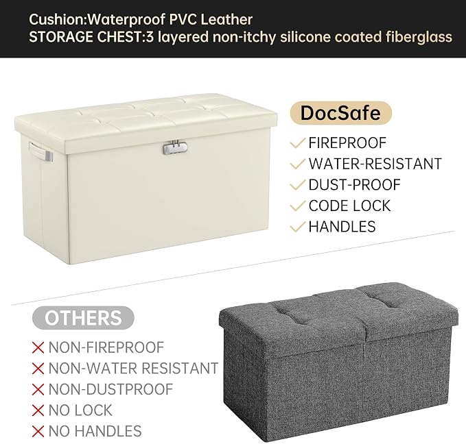 DocSafe Storage Ottoman Bench - Image 9