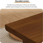 Japanese Solid Wood Low Coffee Table, Extra Thick Tatami Tables - Image 5