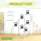 iDavosic.ly Plant Stand Indoor Outdoor, 6 Tier Corner Metal Flower Display - Image 3
