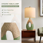 OYEARS 19" Table Lamps Set of 2, Bedside Lamps - Image 3