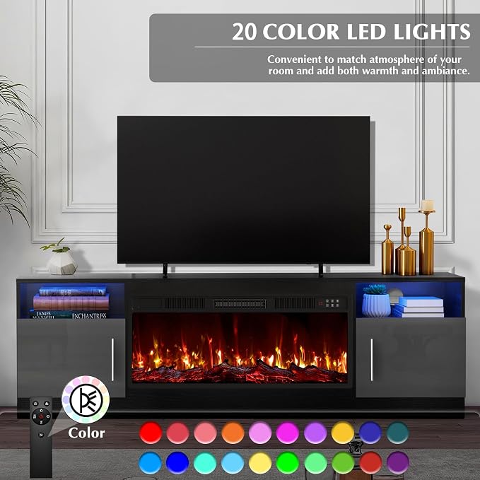 LEMBERI Fireplace tv Stand - Image 5