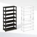 Furinno Turn-N-Tube Storage Shelves Set of 2, 4-Tier Stackable Standing Shelf - Image 4