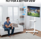 Mobile TV Cart for 23-60 Inch LCD LED OLED Flat Curved Screen TVs - Image 6