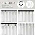 Topfinel 96 Inches Long Pinch Pleated Semi Sheer Curtains - Image 2