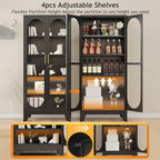 PAOFIN 71" H Locking Display Cabinet - Image 4