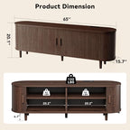 65" Mid Century Modern TV Stand - Image 3