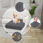 Easy-Going Stretch 1 Piece Chaise Lounge Cushion Slipcover | Sectional Couch - Image 4