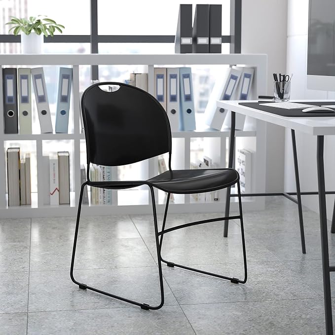 Flash Furniture Hercules Series Ultra-Compact Plastic Stacking Event/Waiting - Image 2