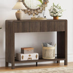 FATORRI Console Entryway Table, Narrow Wooden Sofa Table - Image 7