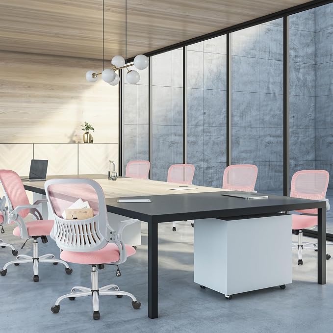 Sweetcrispy Home Office Computer Desk Chair, Ergonomic Mid-Back Mesh Rolling - Image 8