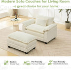 Oprisen 53" Modular Sectional Sofa, Comfy Cloud Couch Sectional Sofa - Image 7