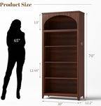 Dystler 5-Tier Arched Bookshelf - Image 2