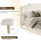Christopher Knight Home Hazel King Size Bed Frame, Upholstered Platform Bed - Image 7