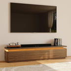 POVISON Fully Assembled 79" Mid-Century Modern TV Stand by POVISON