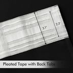 MIULEE Black Back Tab Blackout Curtains 52x100 Inch Length 2 Panels Set | Rod - Image 4